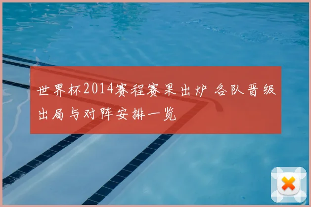 世界杯2014赛程赛果出炉 各队晋级出局与对阵安排一览